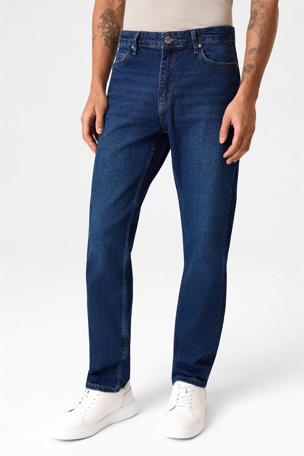 Lacivert Denim Pantolon