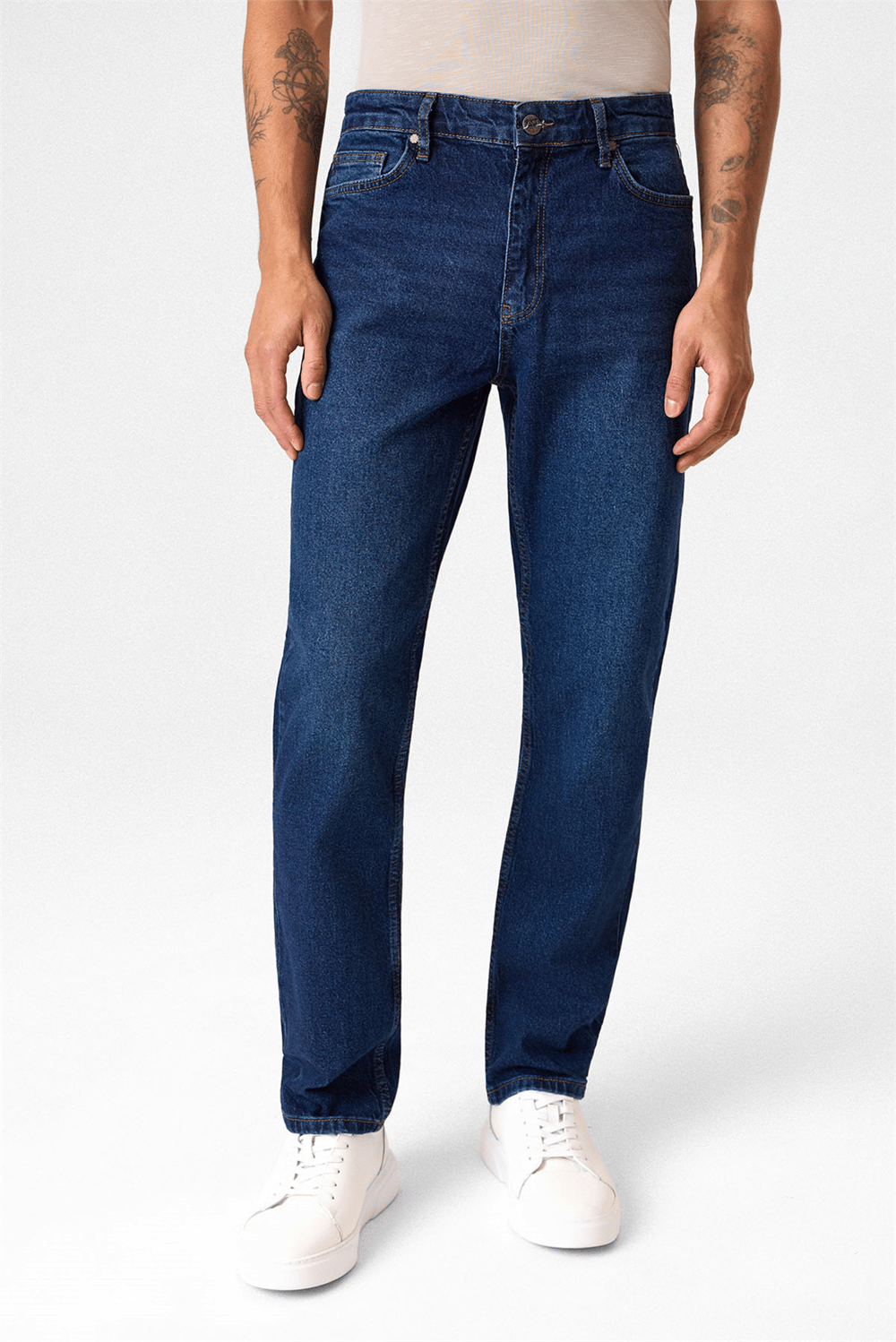 Lacivert Denim Pantolon