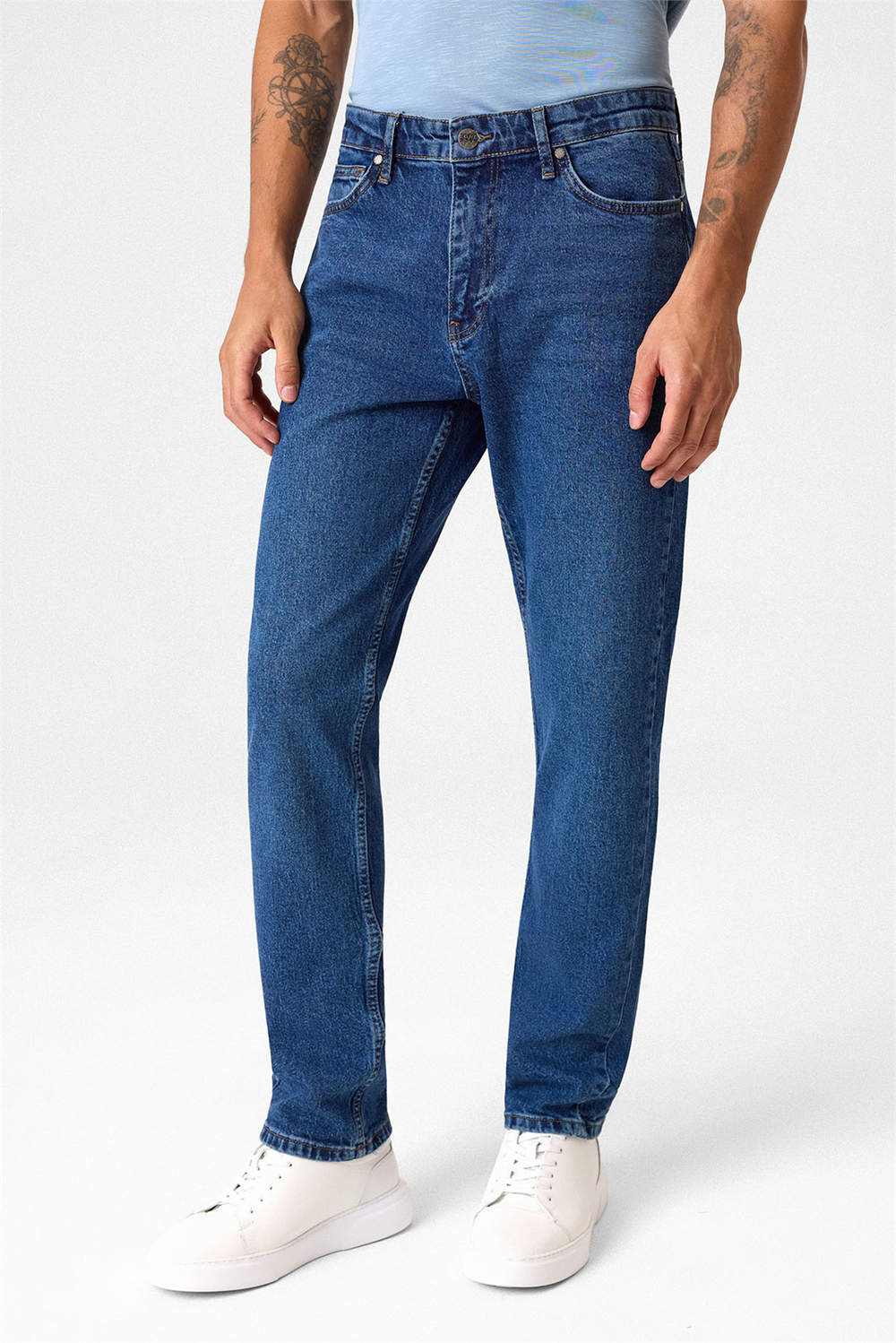 Lacivert Denim Pantolon