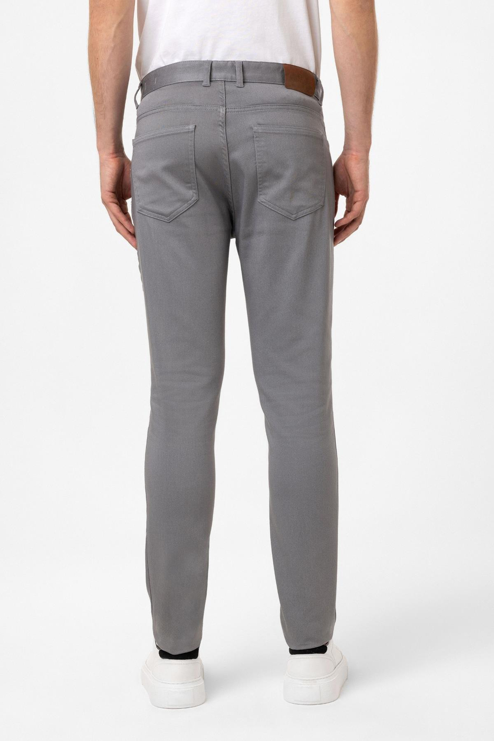 Gri Dokuma 5 Cep Pantolon