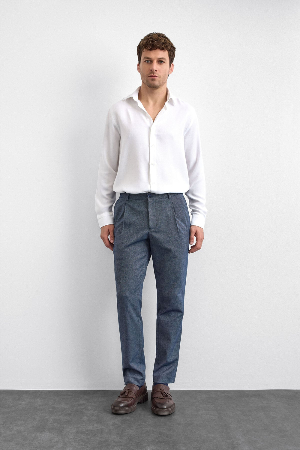 Beli Lastikli Lacivert Cepli Jogger Pantolon