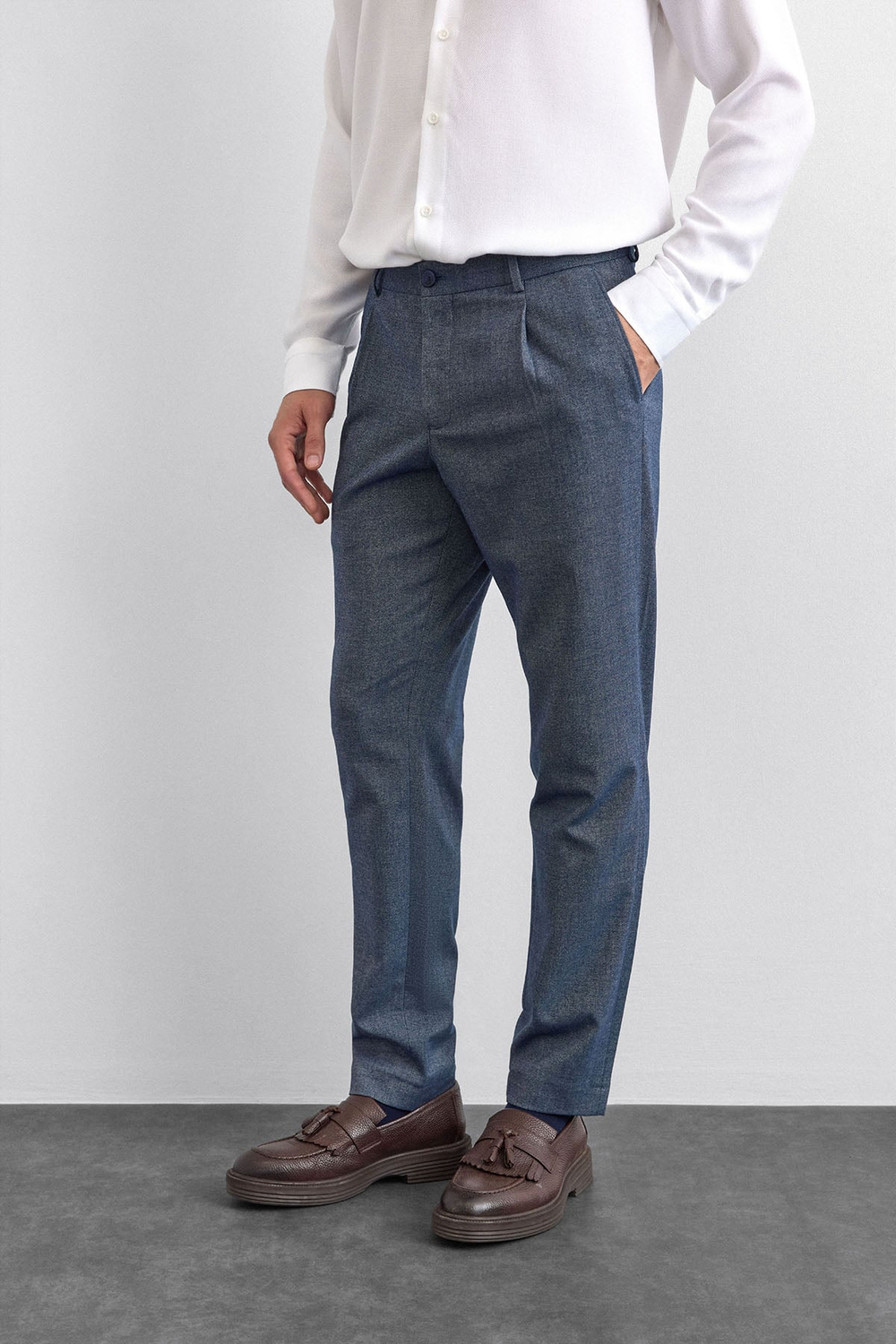 Beli Lastikli Lacivert Cepli Jogger Pantolon