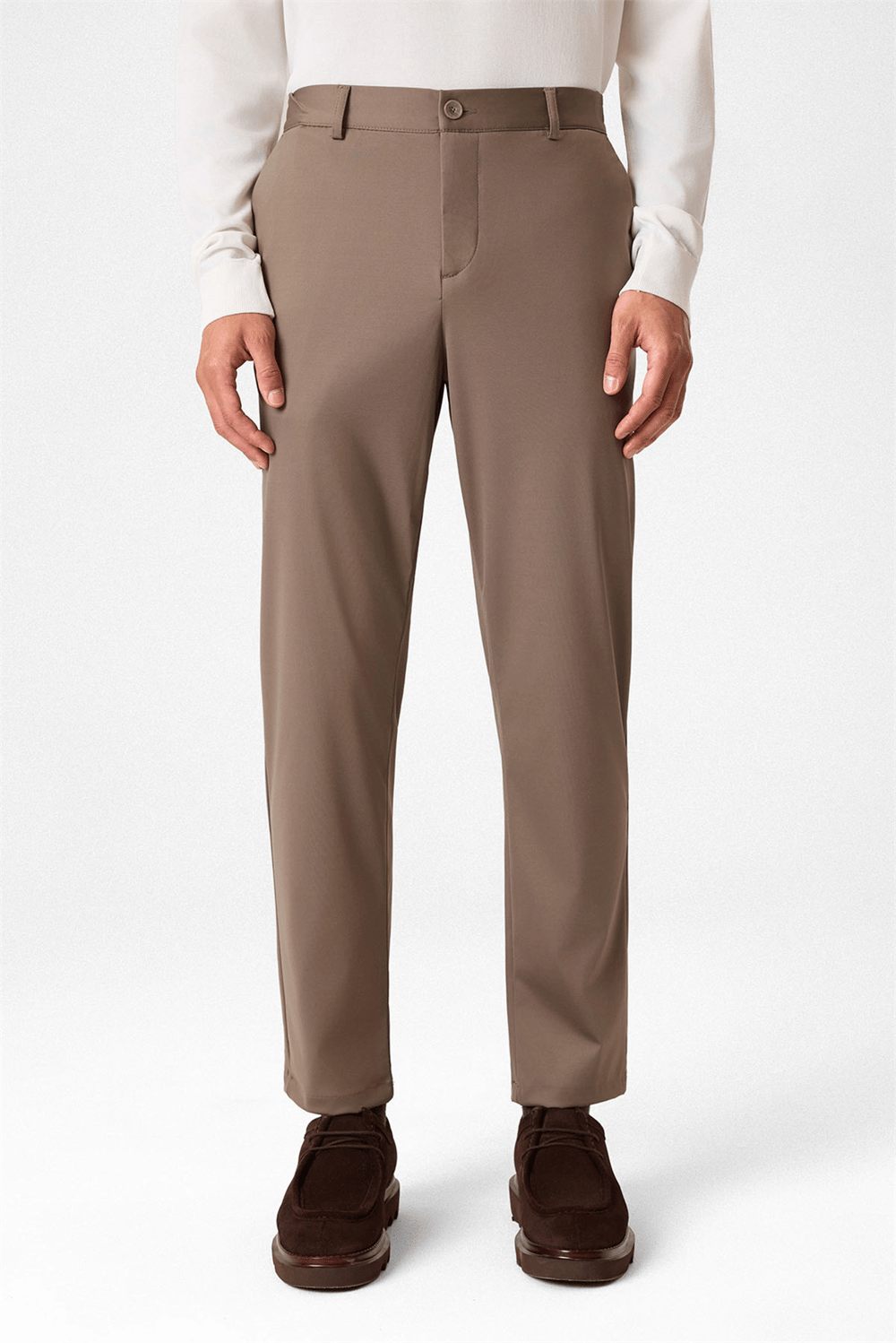 Kahve Comfort Fit Jogger Pantolon