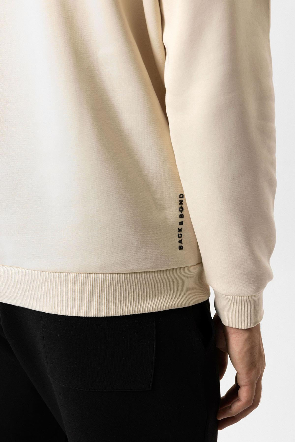 Bej Regular Fit Pamuklu Kapüşonlu Sweatshirt