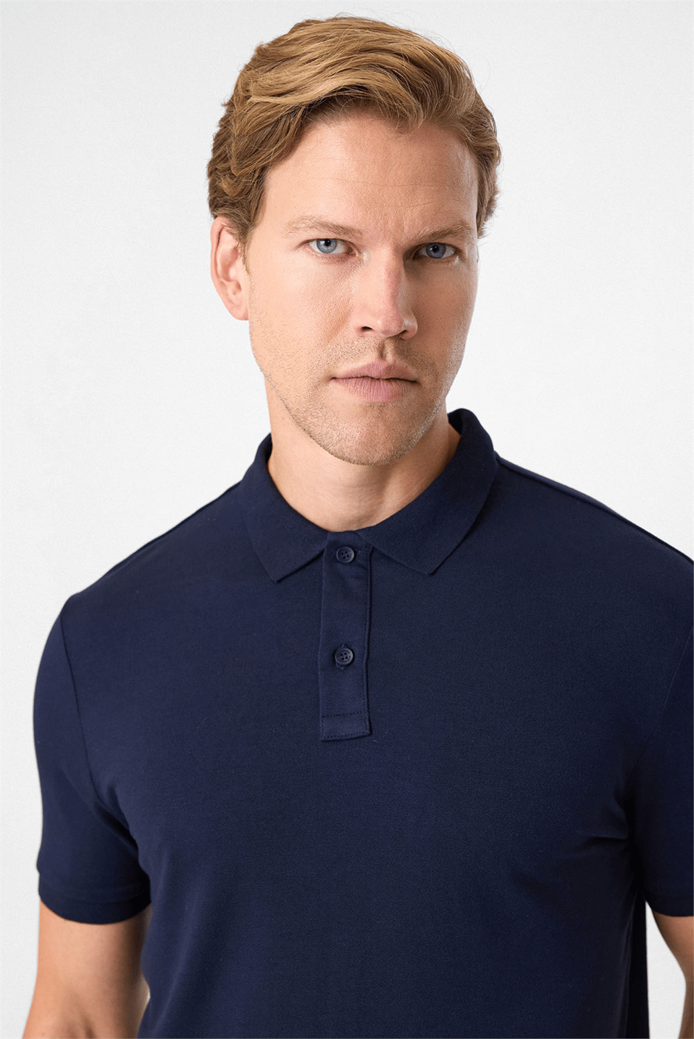 Lacivert Regular Fit Polo Yaka Tişört