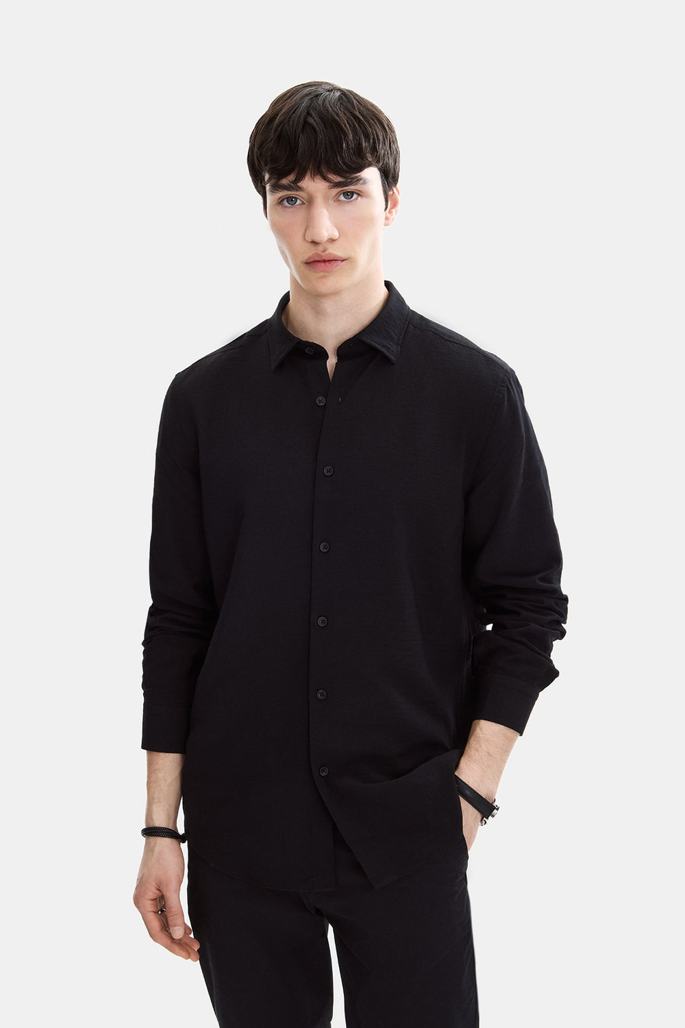 Siyah Regular Fit Gömlek