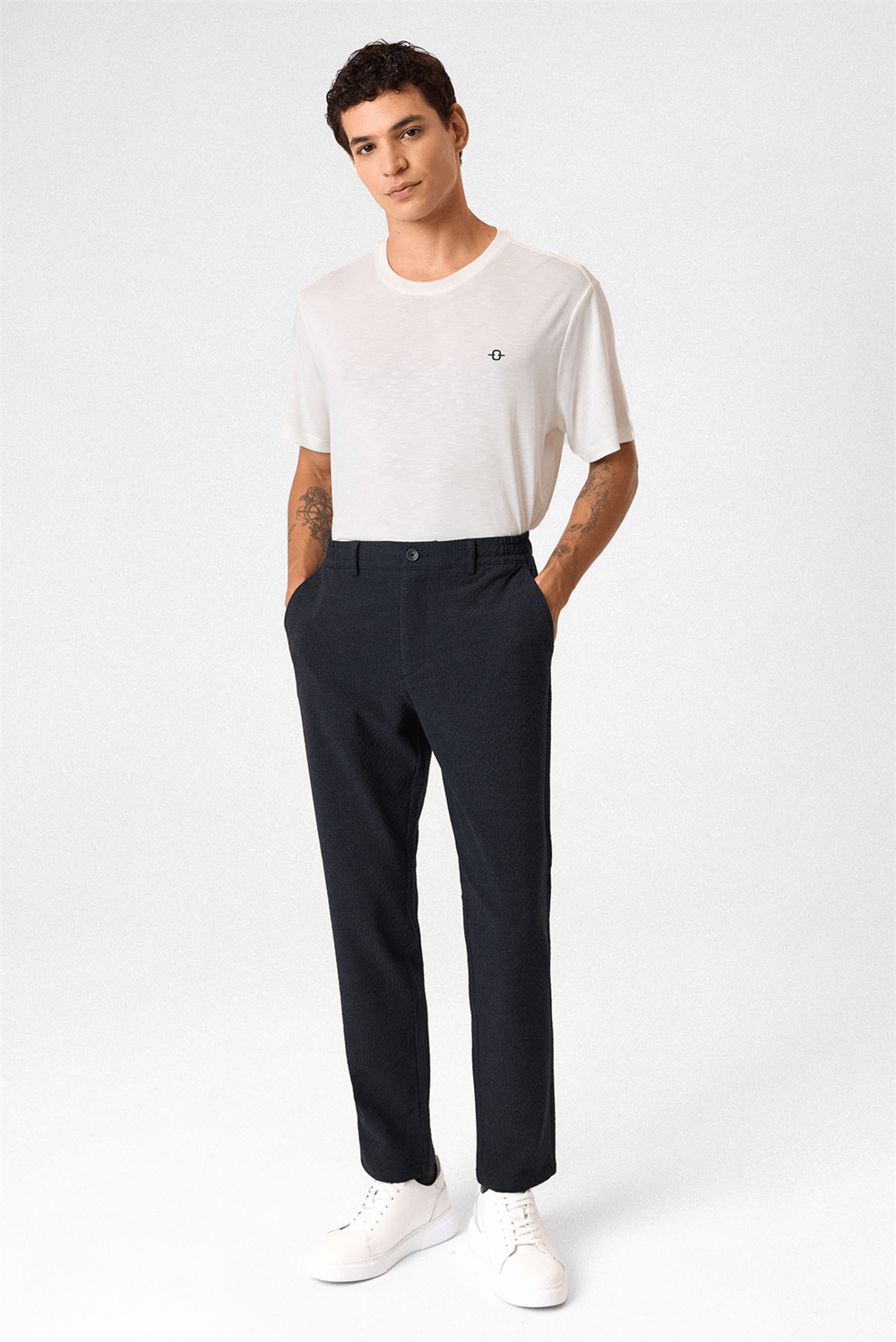 Rahat Bel Lacivert Jogger Pantolon