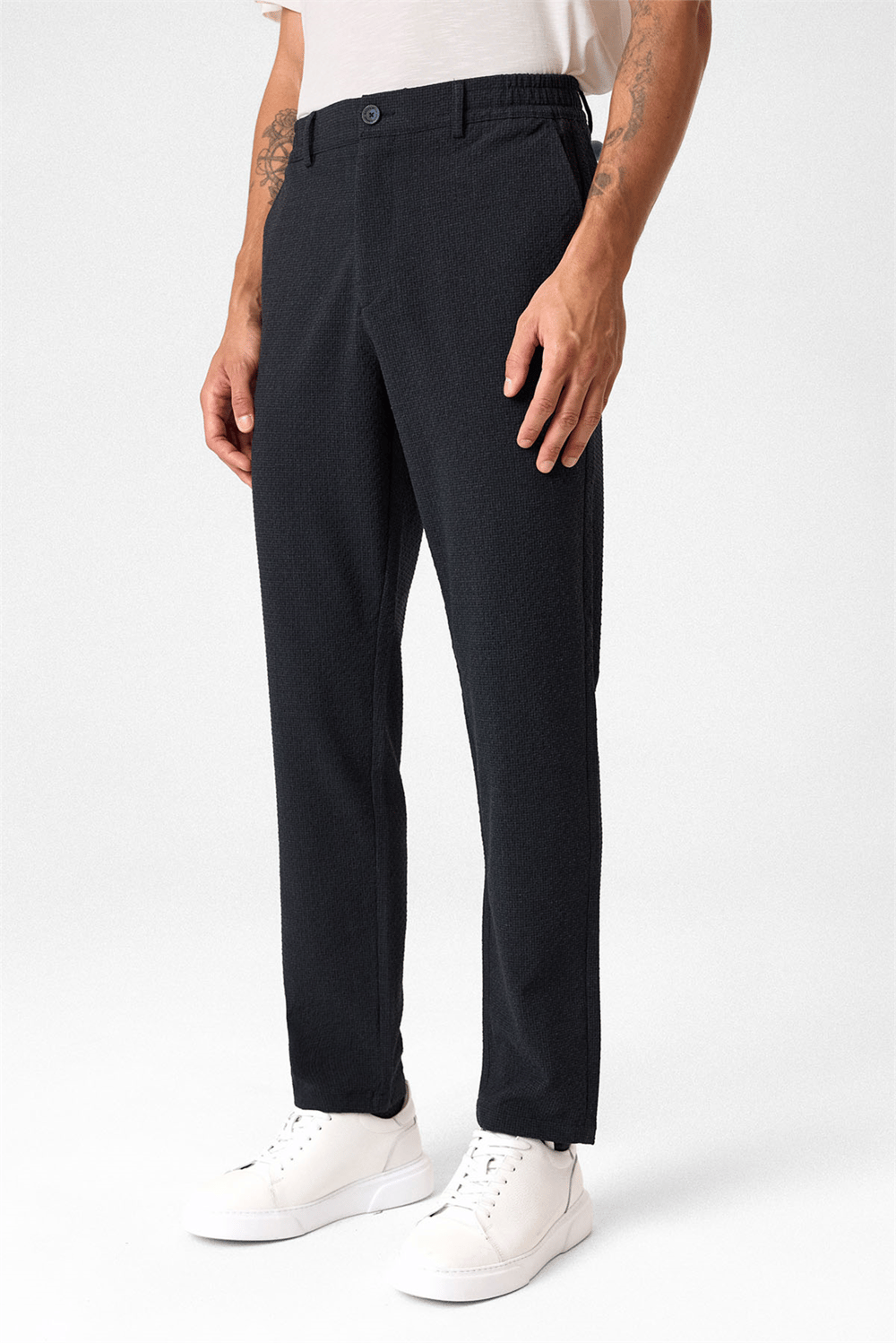 Rahat Bel Lacivert Jogger Pantolon