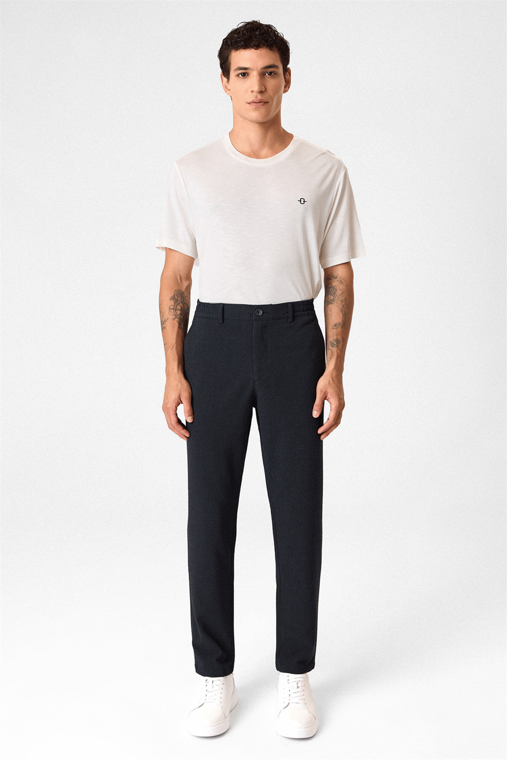 Rahat Bel Lacivert Jogger Pantolon