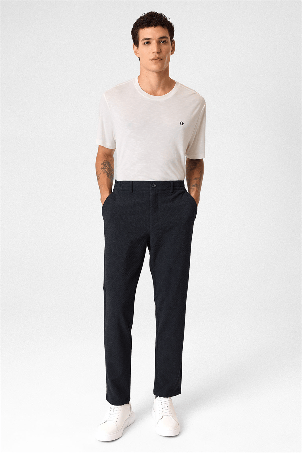 Rahat Bel Lacivert Jogger Pantolon
