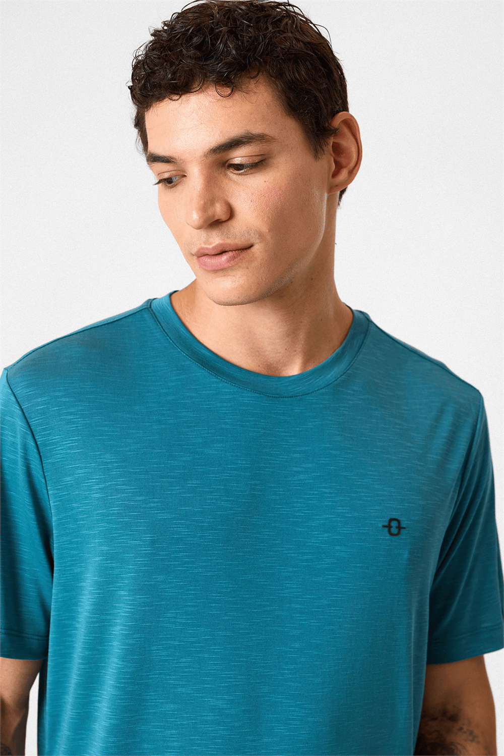 Regular Fit Basic Petrol Tişört