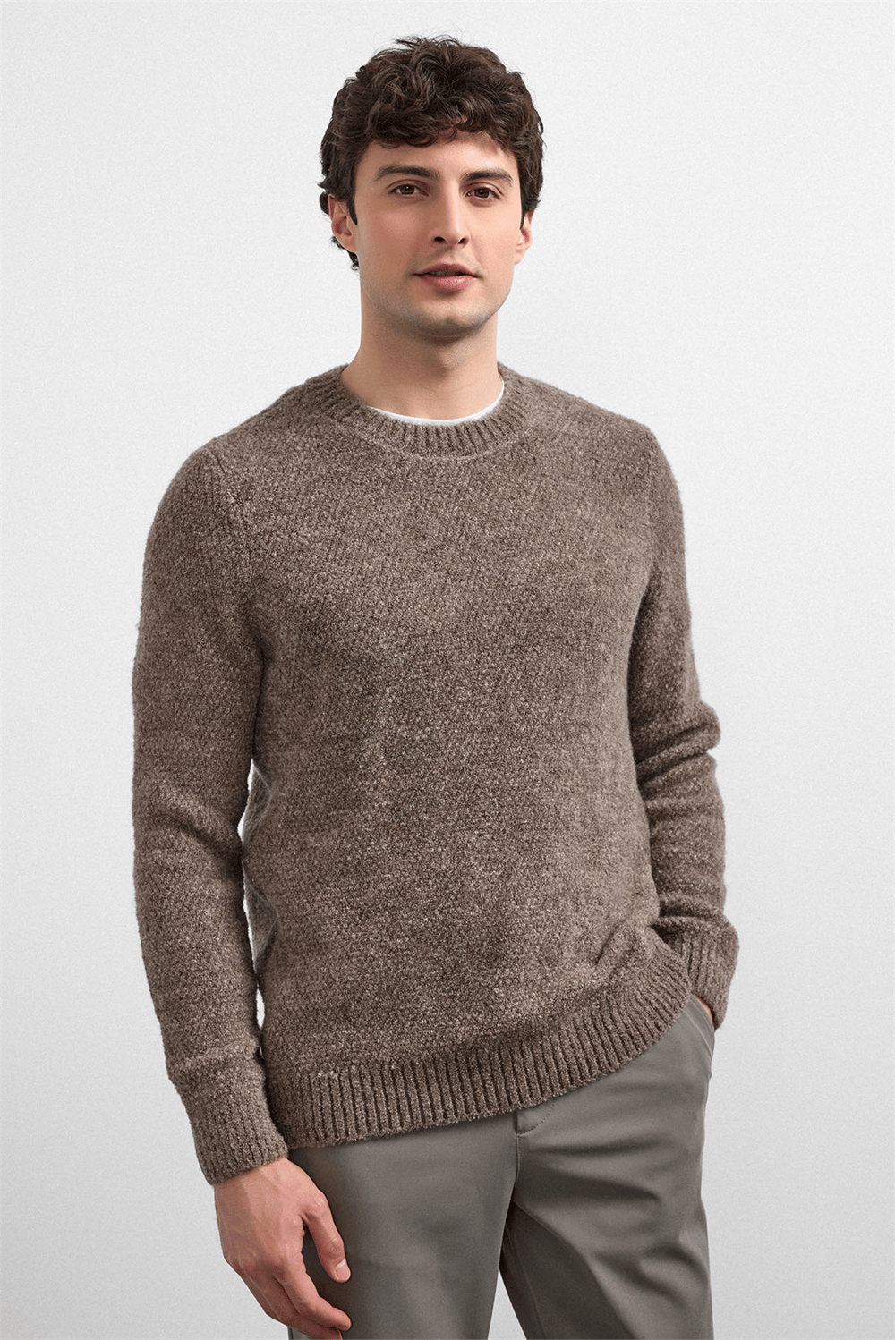 Vizon Regular Fit Bisiklet Yaka Triko Kazak