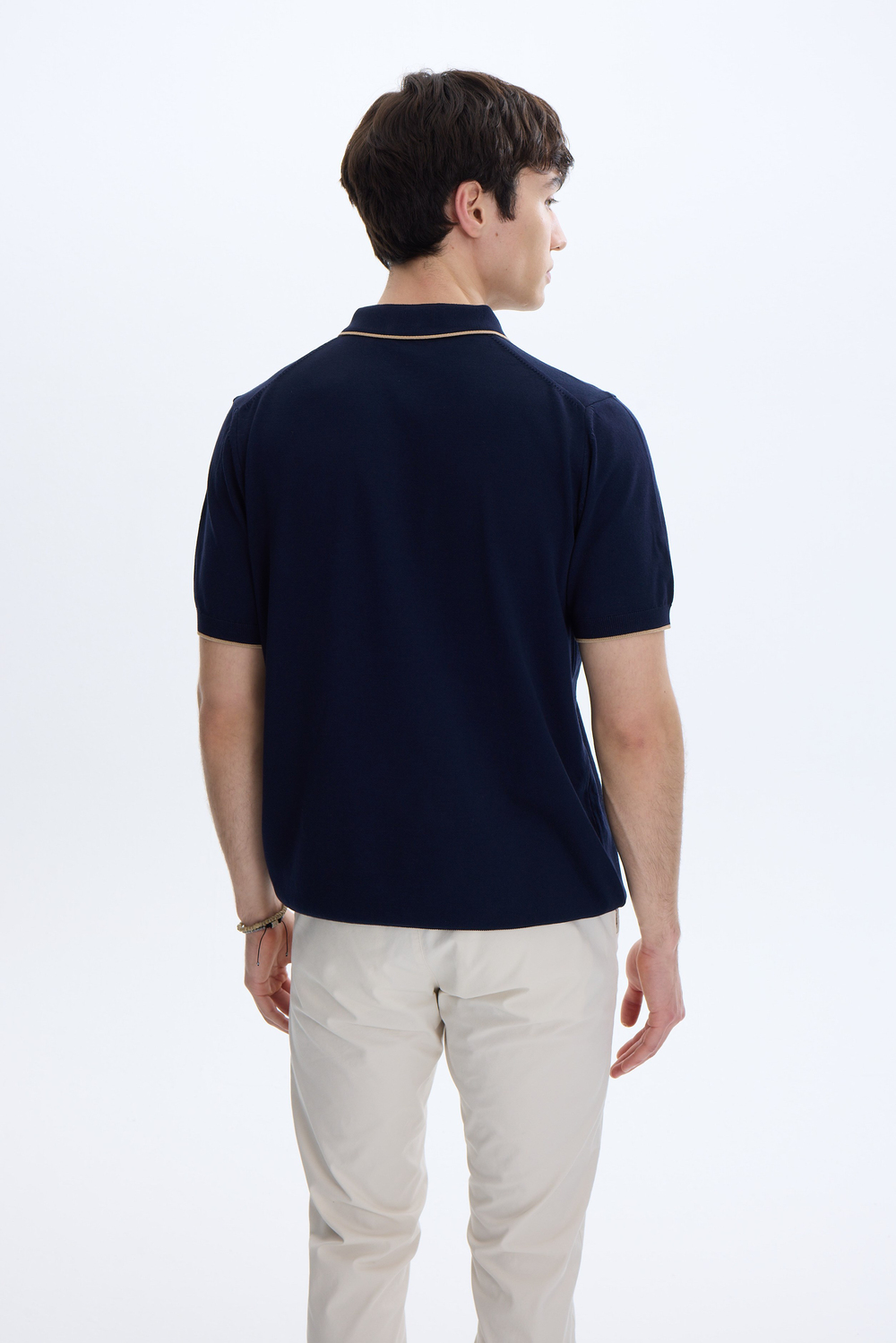 Lacivert Regular Fit Örme Triko