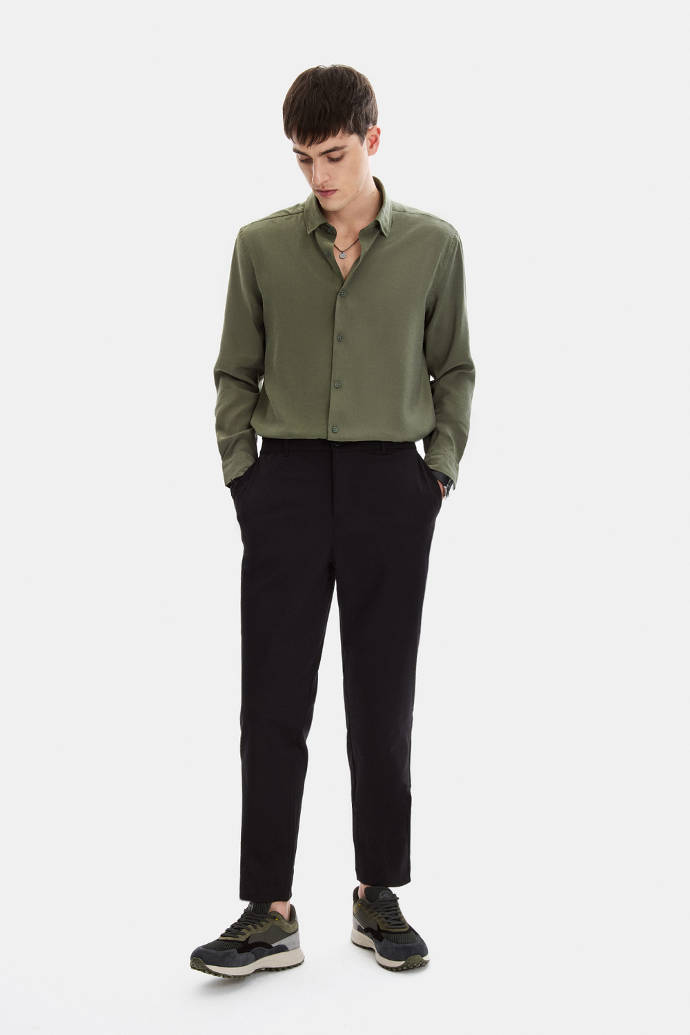 Siyah Regular Fit Jogger Pantolon