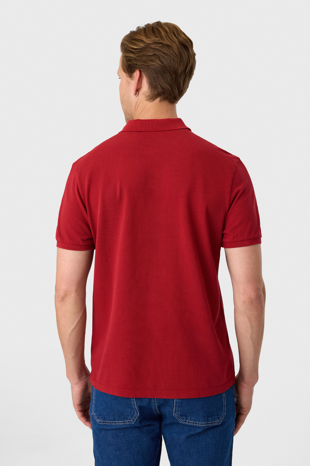 Regular Fit Kırmızı Polo Yaka Tişört