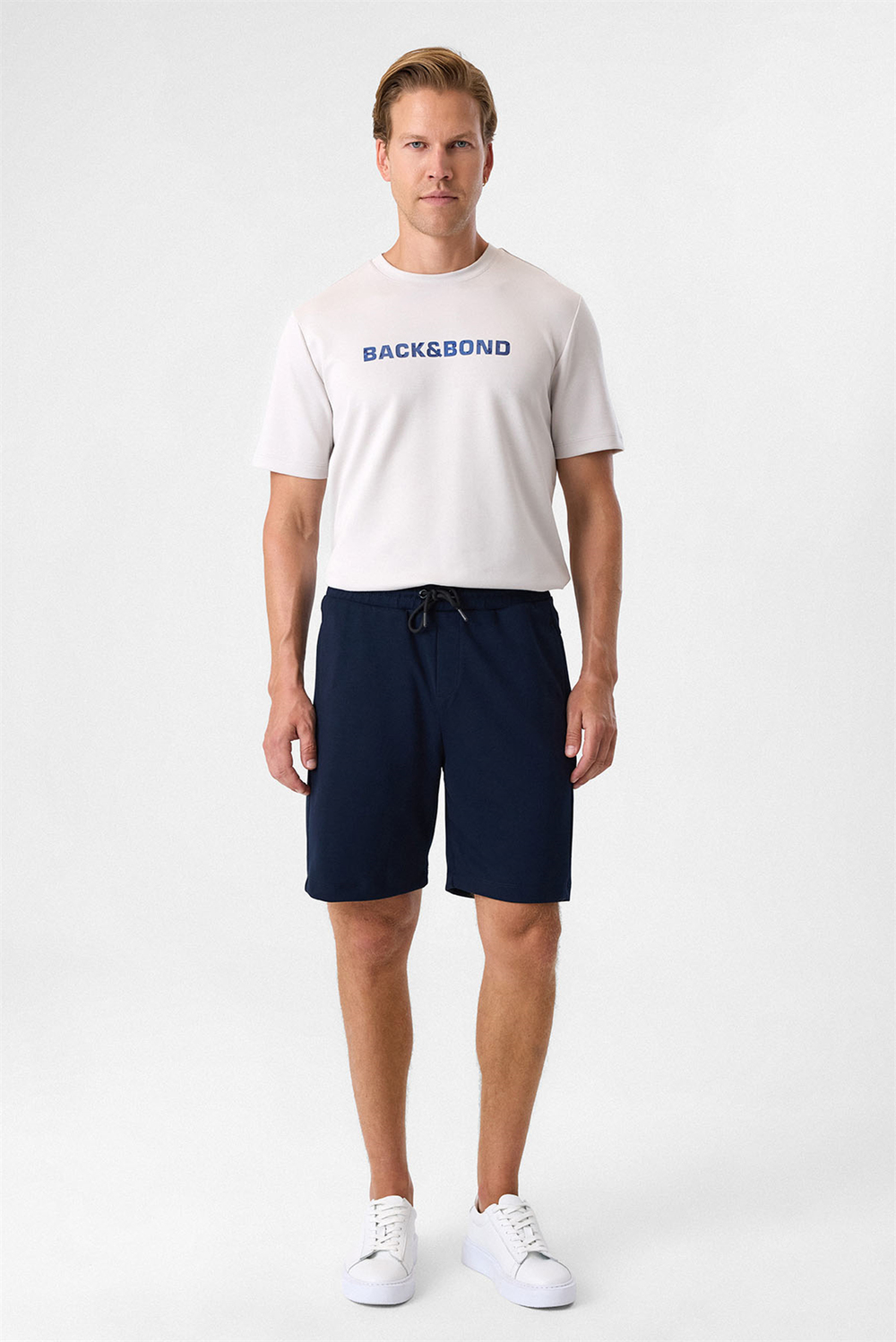 Lacivert Regular Fit Örme Şort