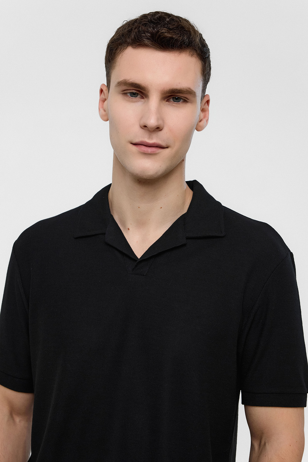 Siyah Regular Fit Polo Yaka Tişört