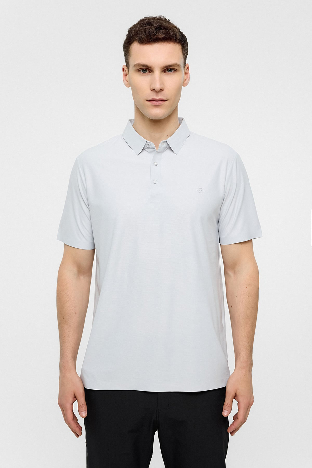 Gri Regular Fit Polo Yaka Tişört