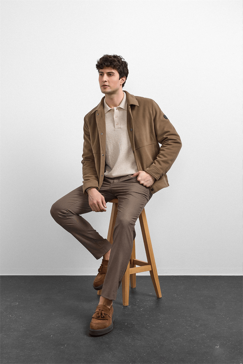 Vizon Regular Fit Süet Mont