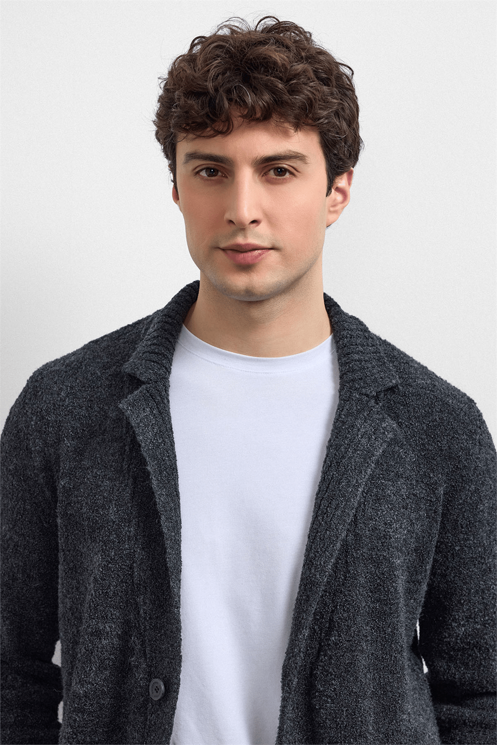 Antrasit Regular Fit Hırka