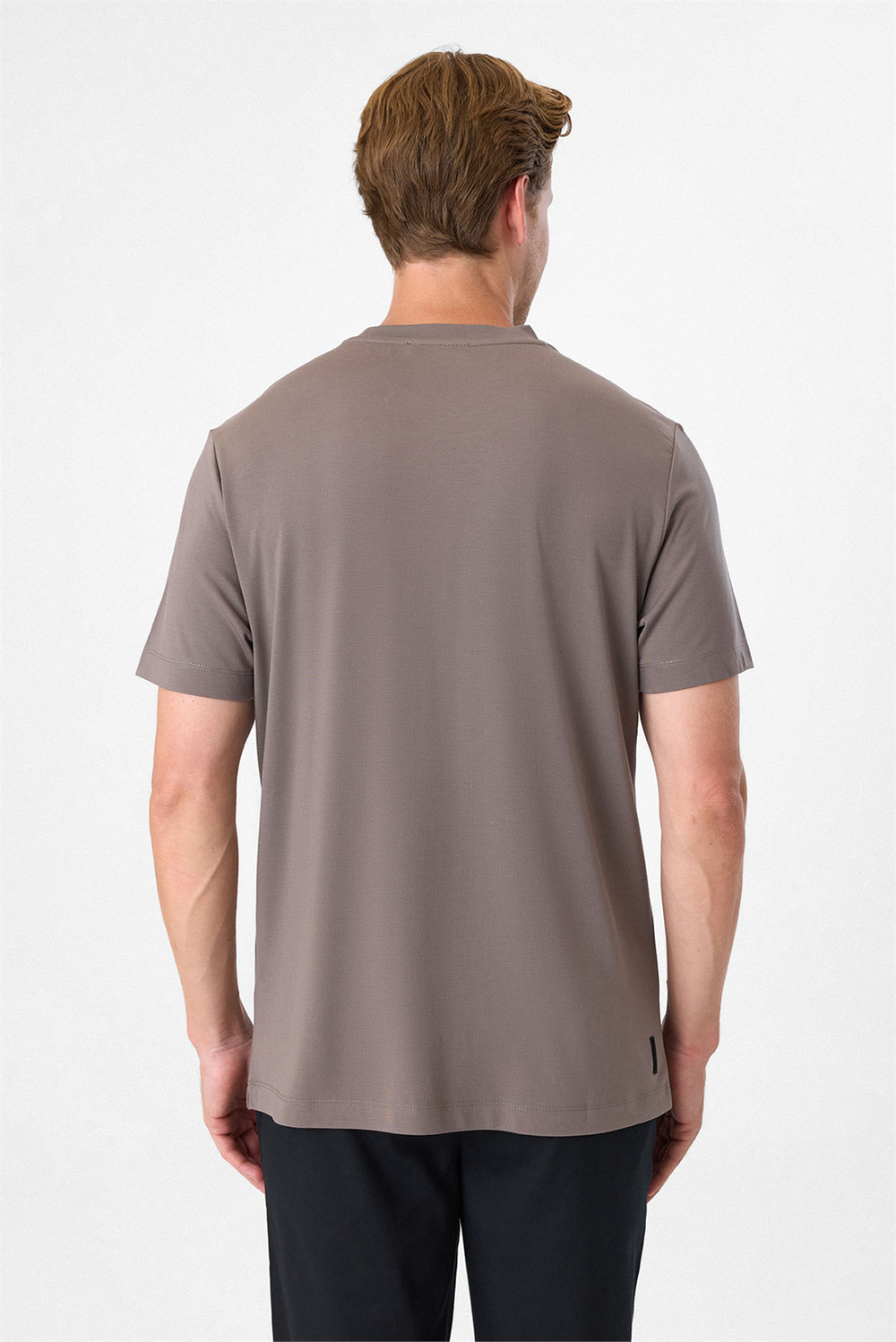 Regular Fit Vizon Bisiklet Yaka Tişört