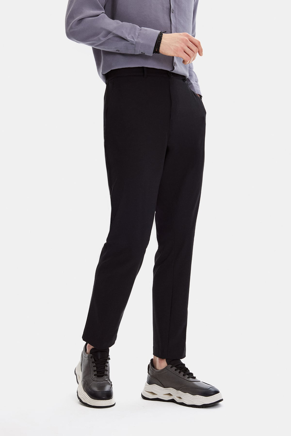 Siyah Comfort Fit Jogger Pantolon