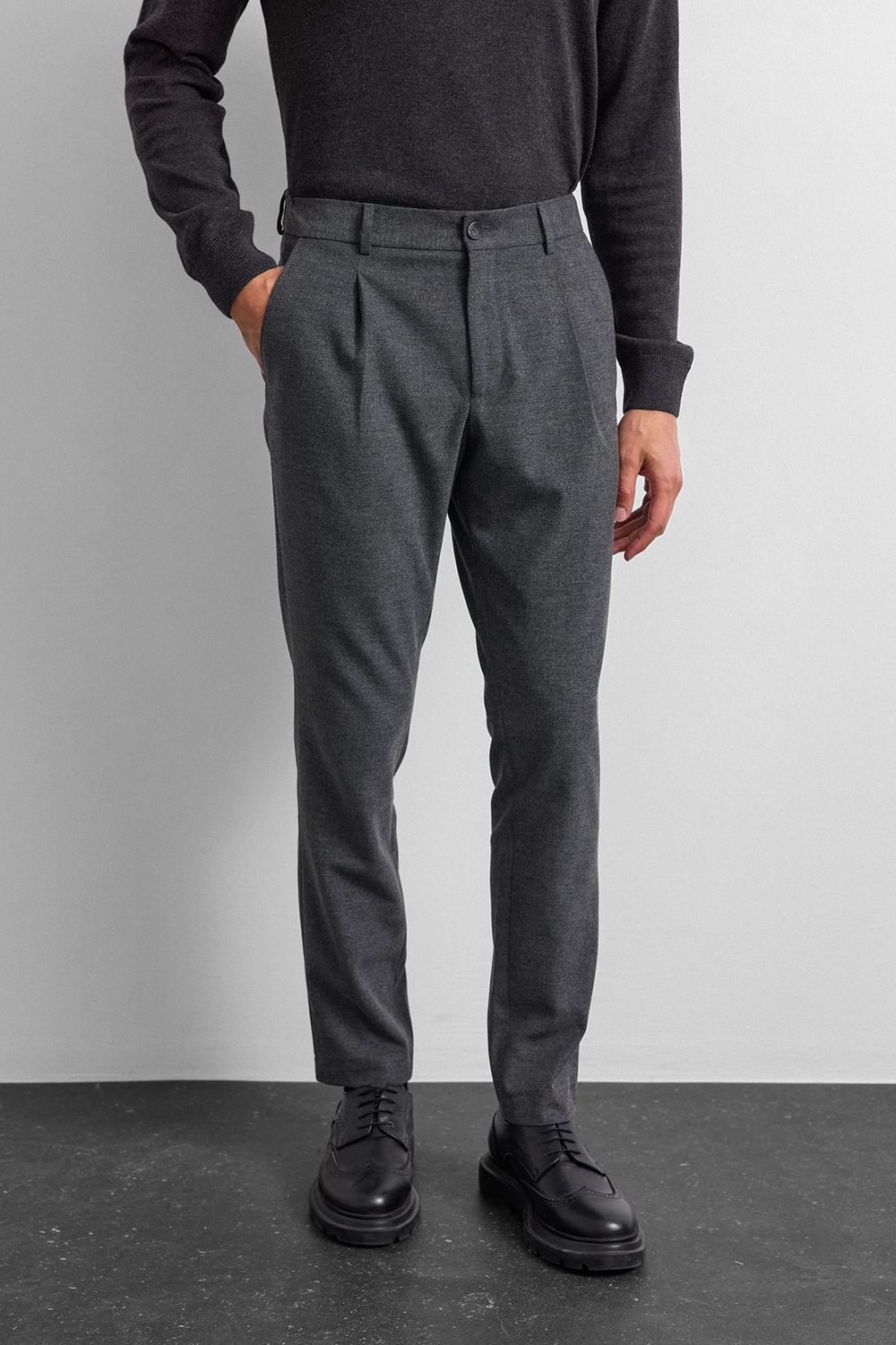 Siyah Jogger Dokuma Pantolon 
