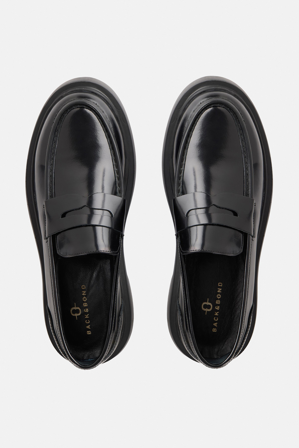 %100 Deri Siyah Loafer Ayakkabı