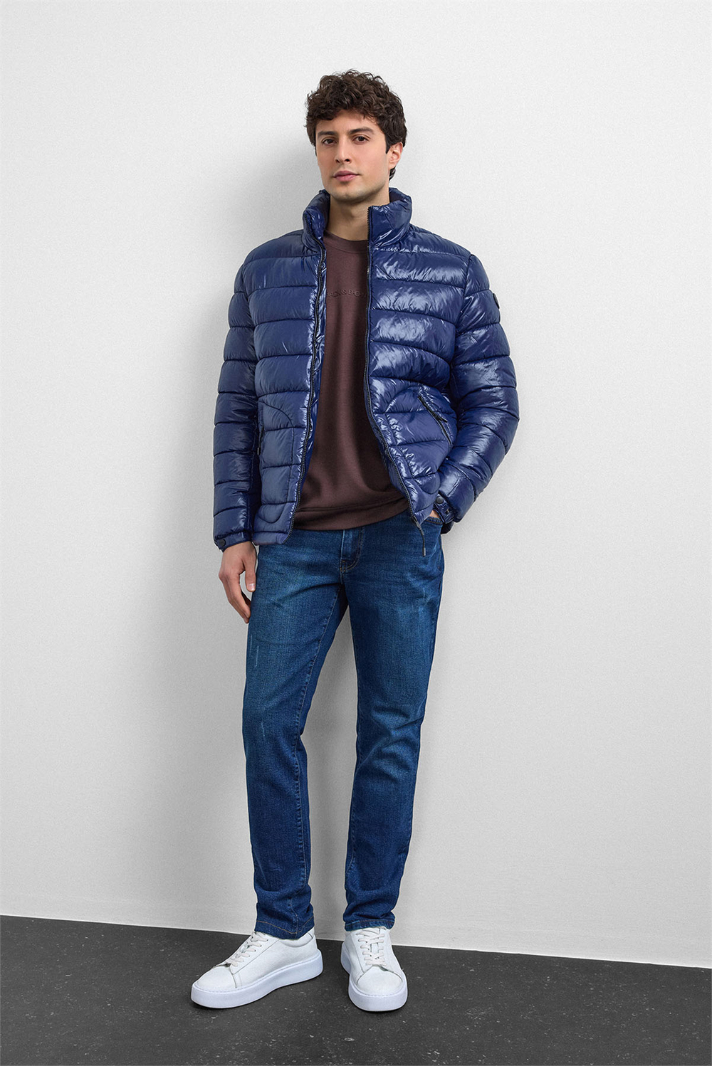 Lacivert Smart Fit Mont
