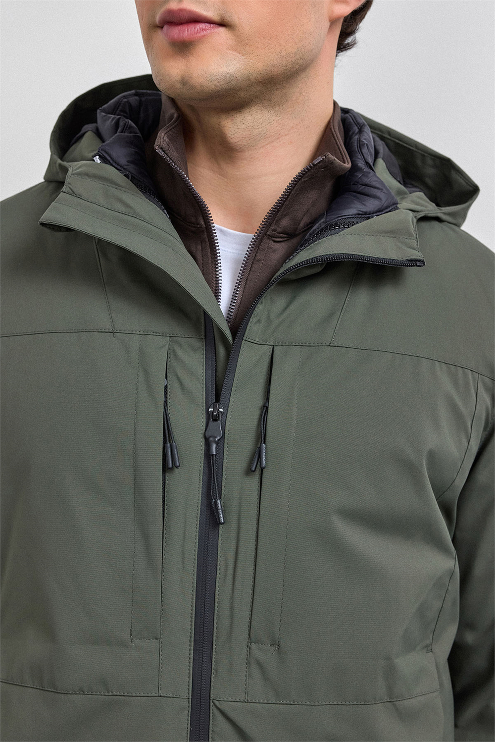 Yeşil Smart Fit Puffer Ceket