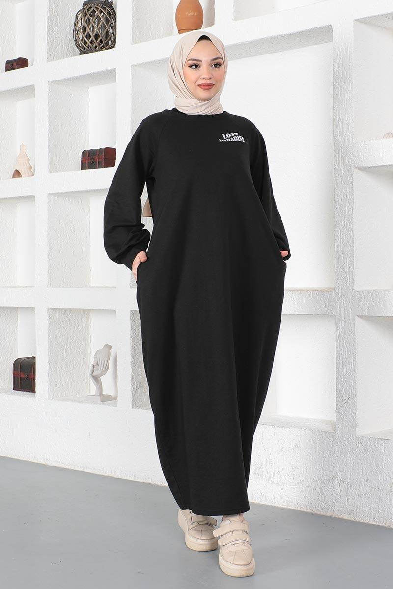 Şalvar Model Salaş Elbise Siyah