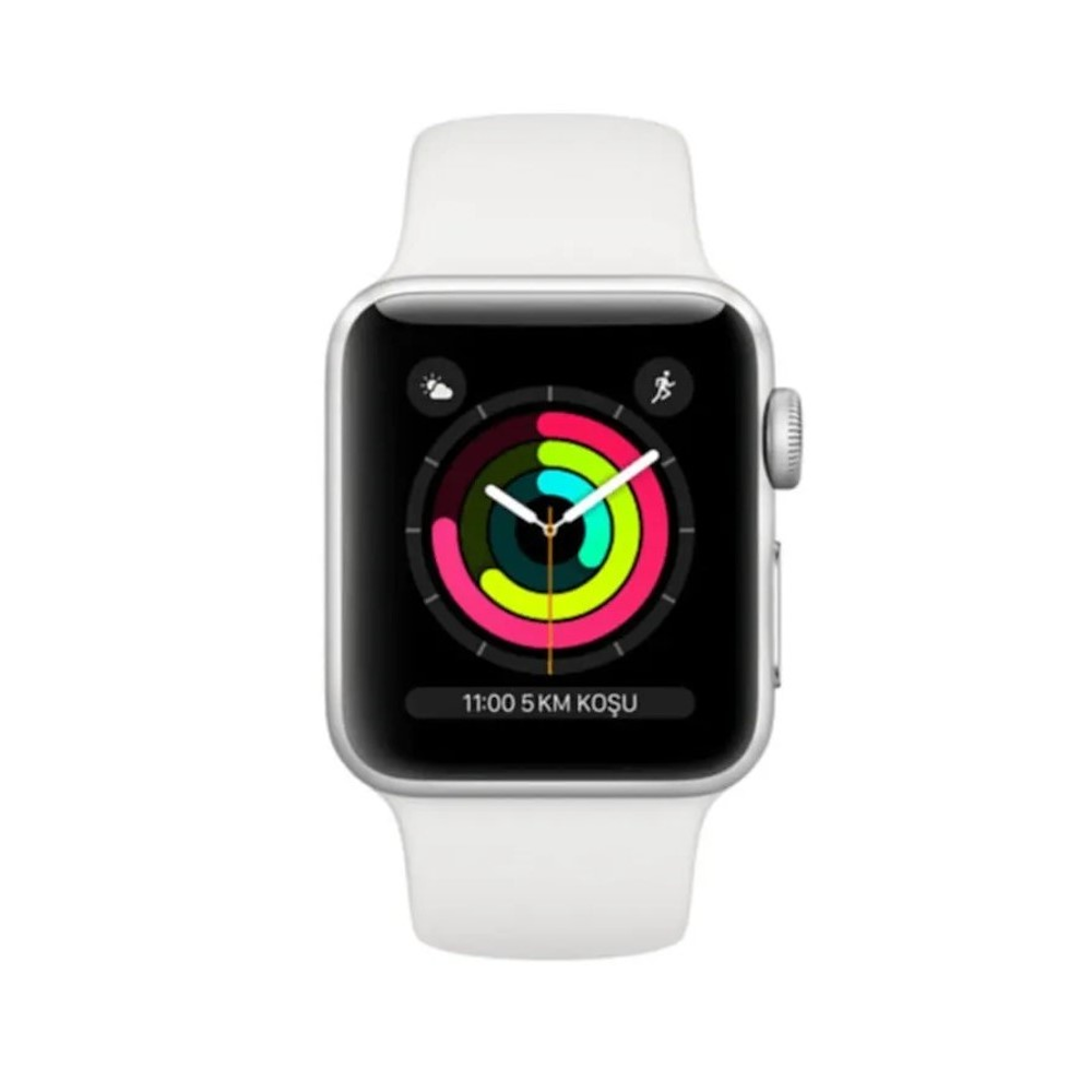 Yenilenmiş Apple Watch 3 38MM Silver (GPS) B Kalite (12 Ay Garantili)