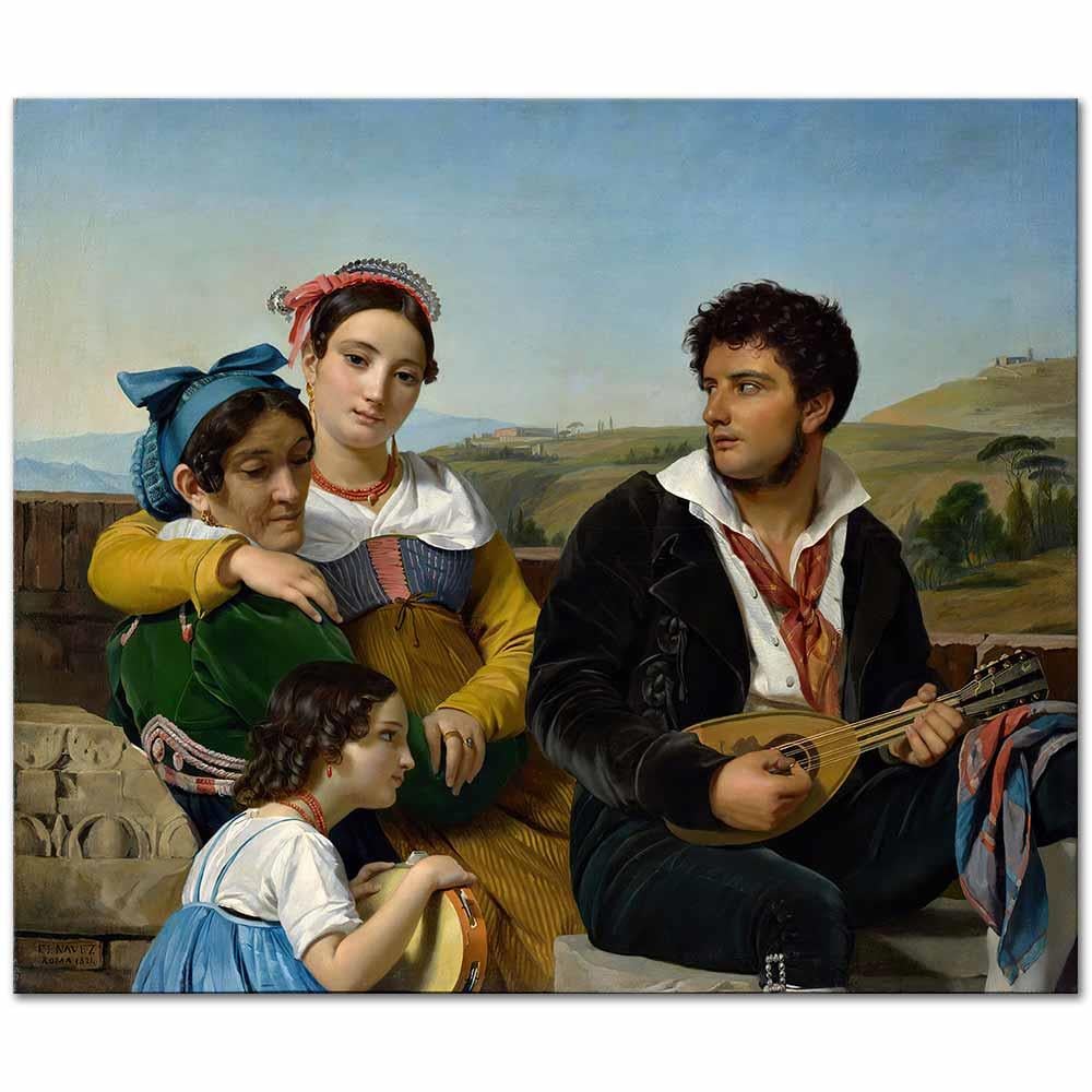 François-Joseph Navez Müzik Grubu Kanvas Tablo