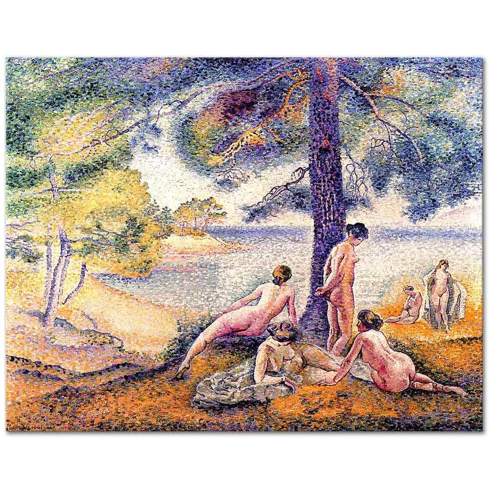 Henri Edmond Cross Gölgelenen Kadınlar Kanvas Tablo