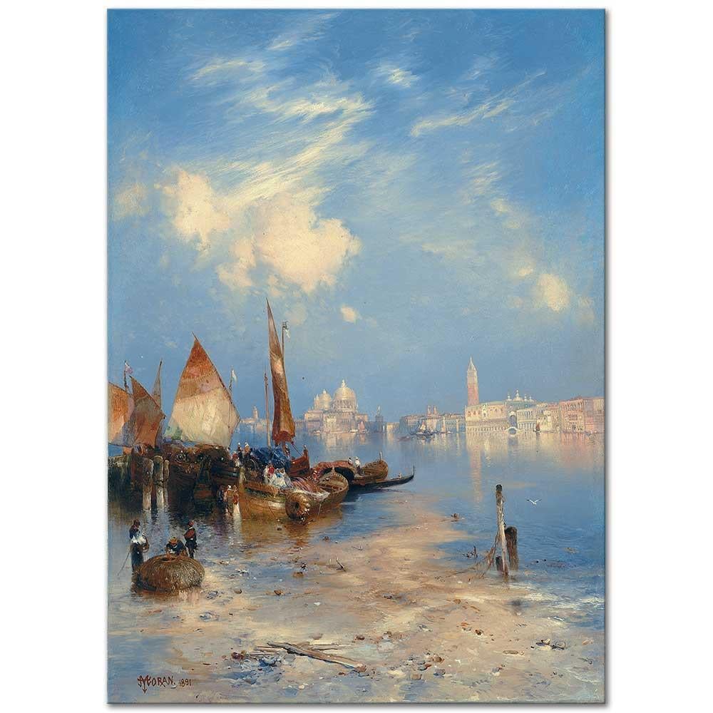 Thomas Moran Venedik'e Bakış Kanvas Tablo