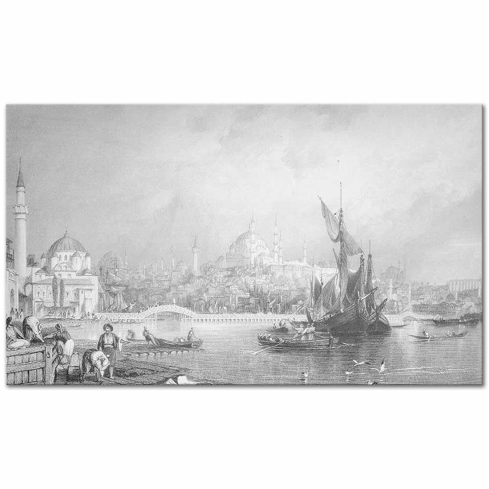Thomas Allom Haliç Manzarası Kanvas Tablo