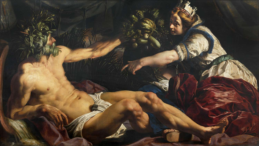 Abraham Janssens Scaldis And Antwerpia Art Print Art Print