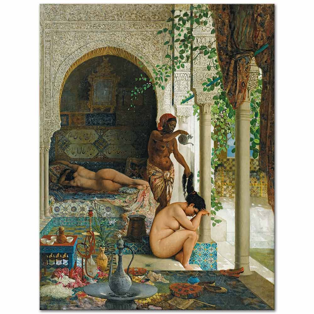 After The Bath by Marc Alfred Chataud as Fine Art Print