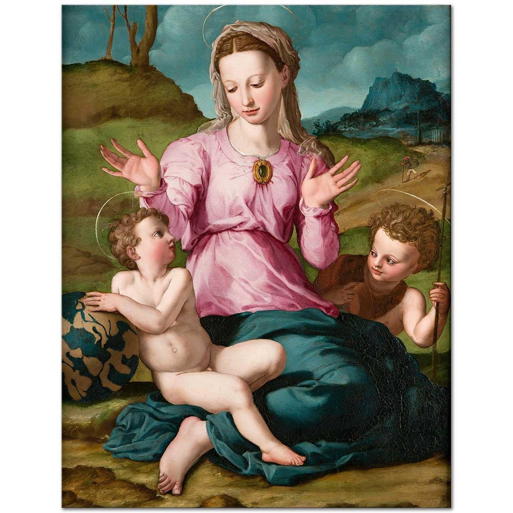 Agnolo Bronzino Madonna and Child with Saint John the Baptist Art Print