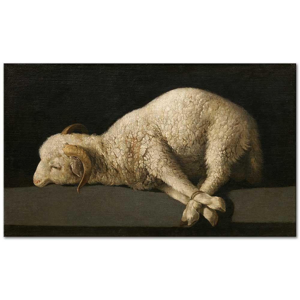 Francisco De Zurbaran Tanrının Kuzusu Kanvas Tablo