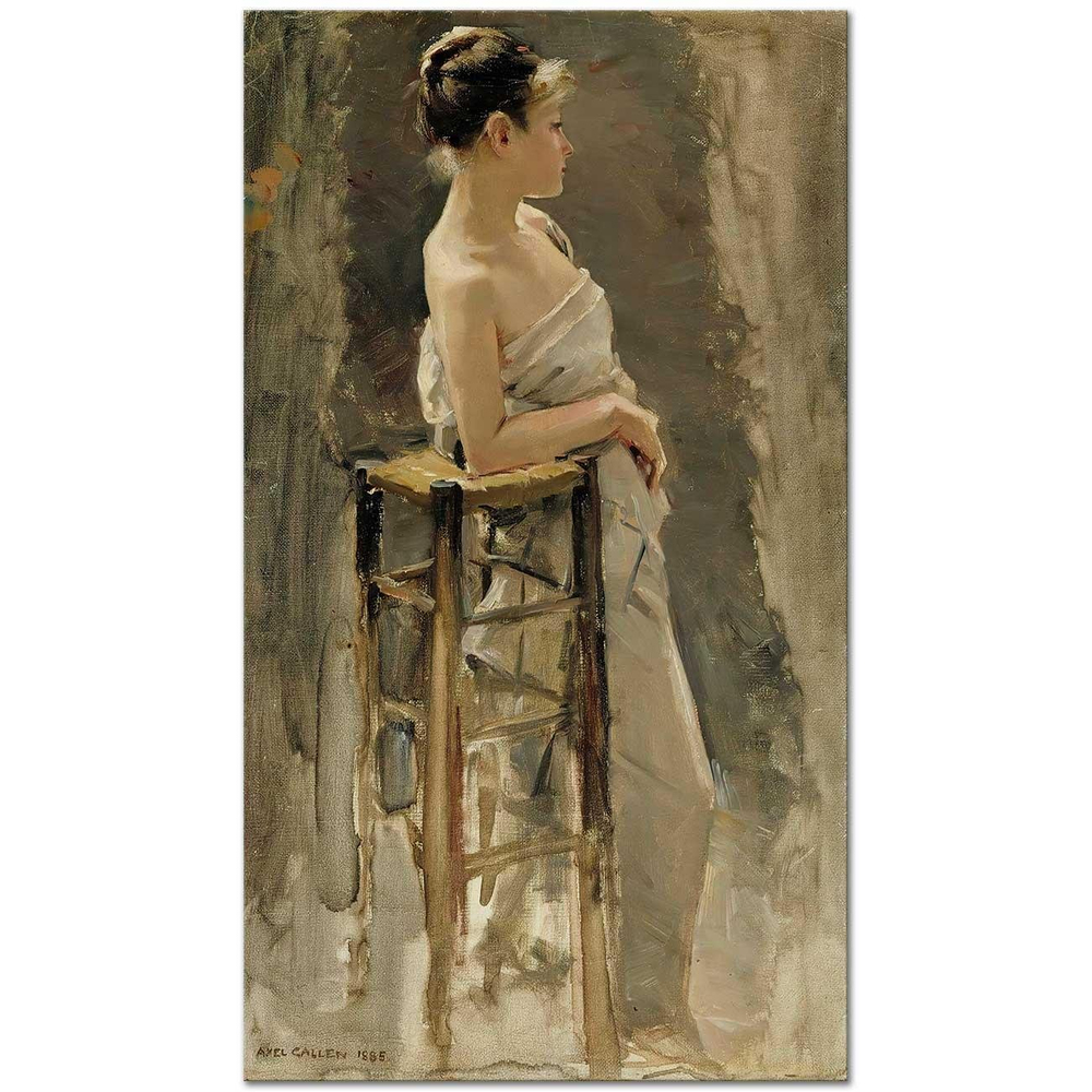 Akseli Gallen Kallela Model Etüdü Kanvas Tablo