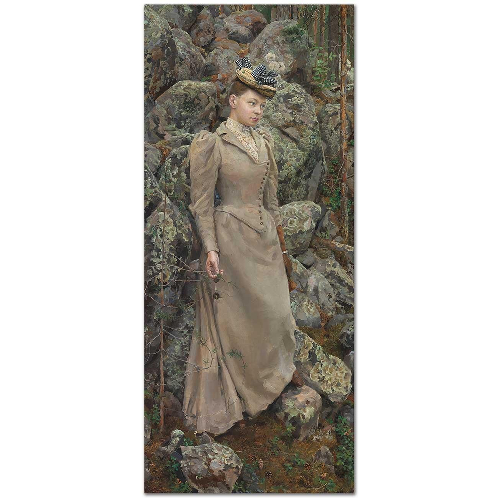 Akseli Gallen Kallela Sanatçının Eşinin Portresi Kanvas Tablo