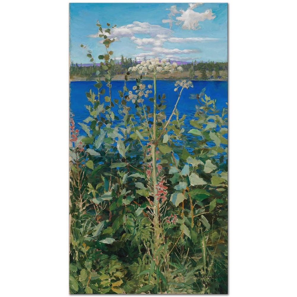 Akseli Gallen Kallela Yabani Melekotu Kanvas Tablo