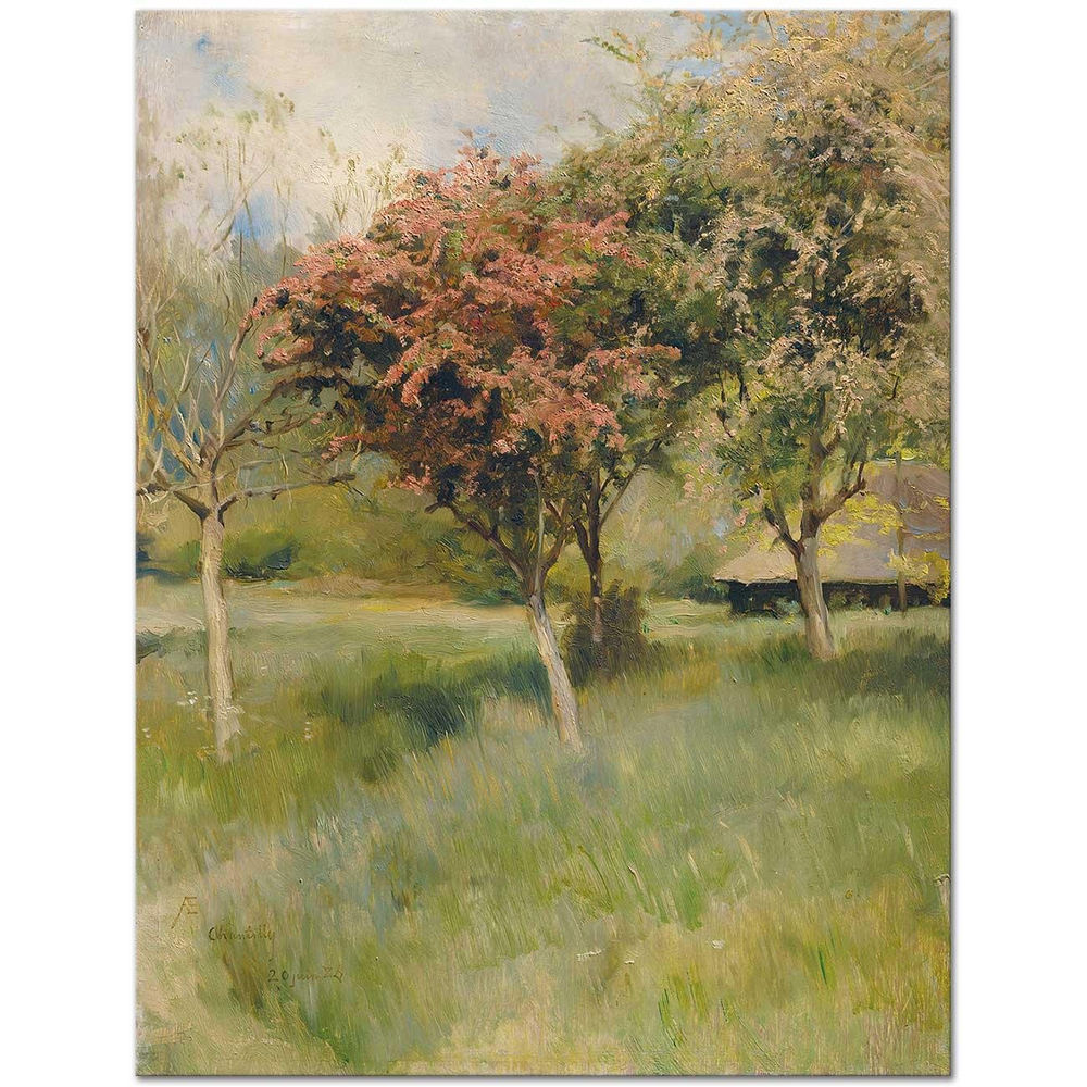 Albert Edelfelt Blommande Hagtorn Art Print