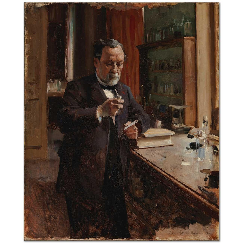 Albert Edelfelt Portrait of Louis Pasteur, Study Art Print