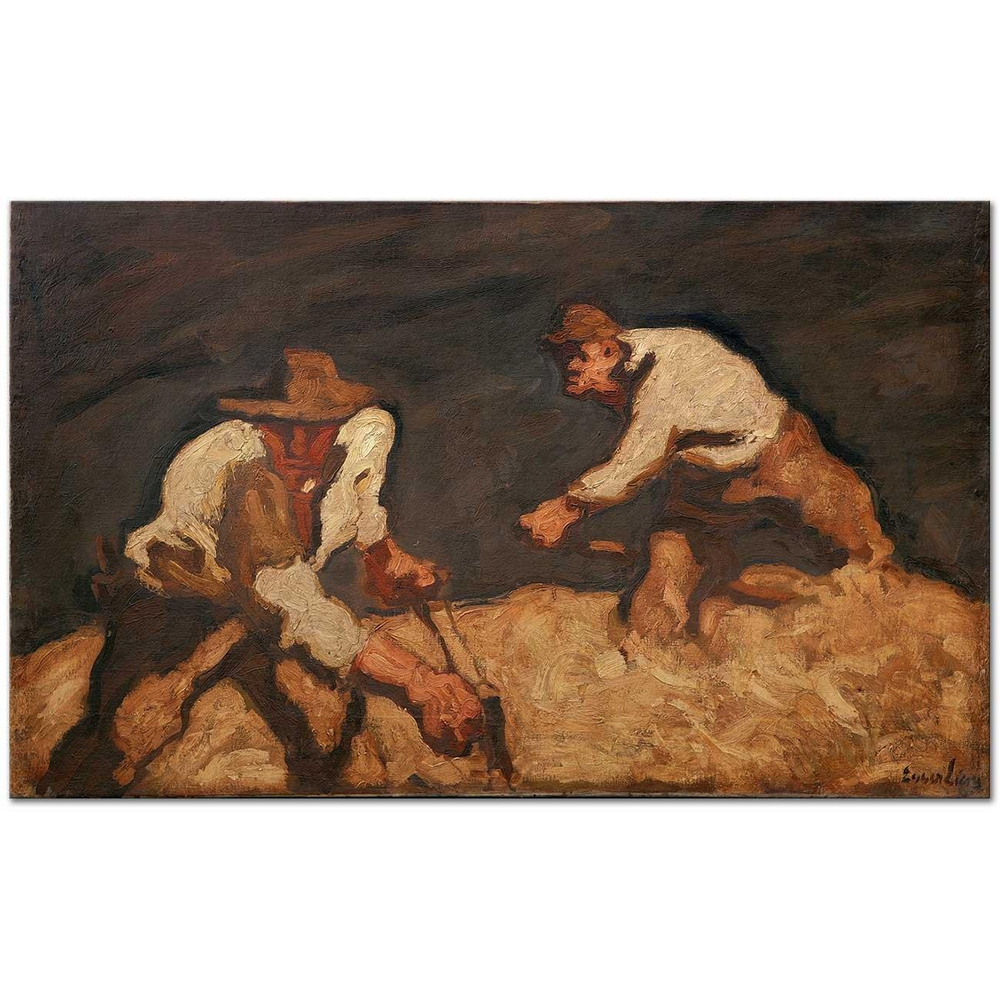 Albin Egger-Lienz Reapers and Approaching Storm Art Print