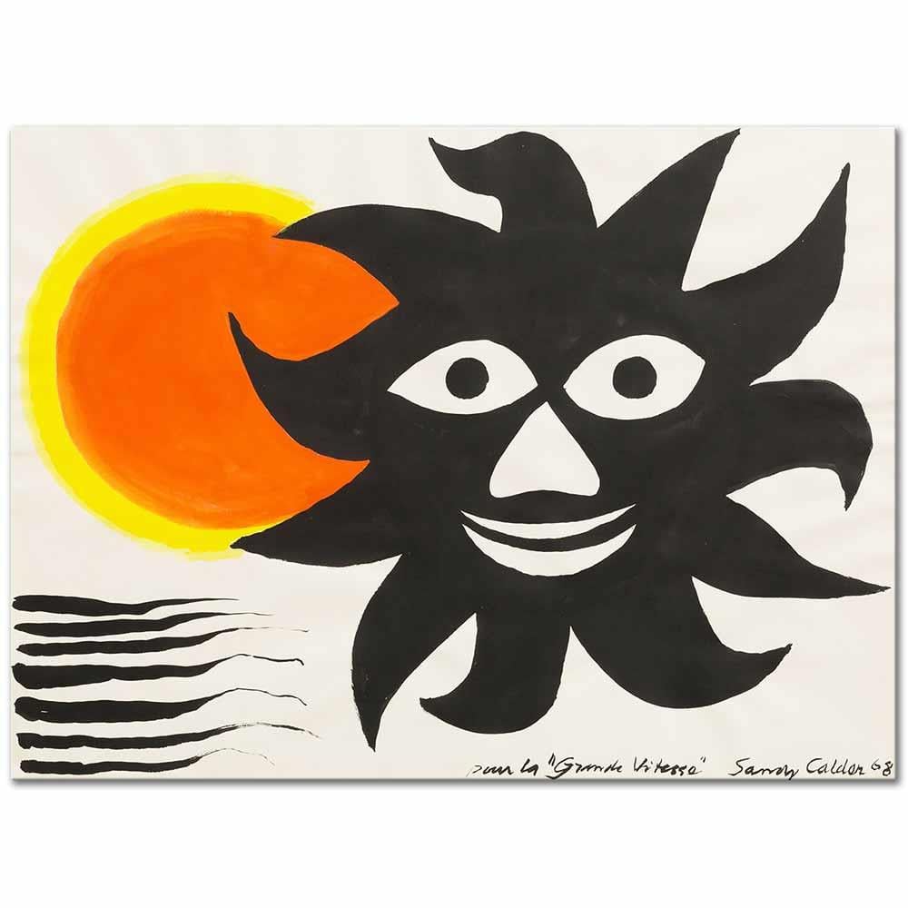 Alexander Calder Yüksek Hız İçin Kanvas Tablo