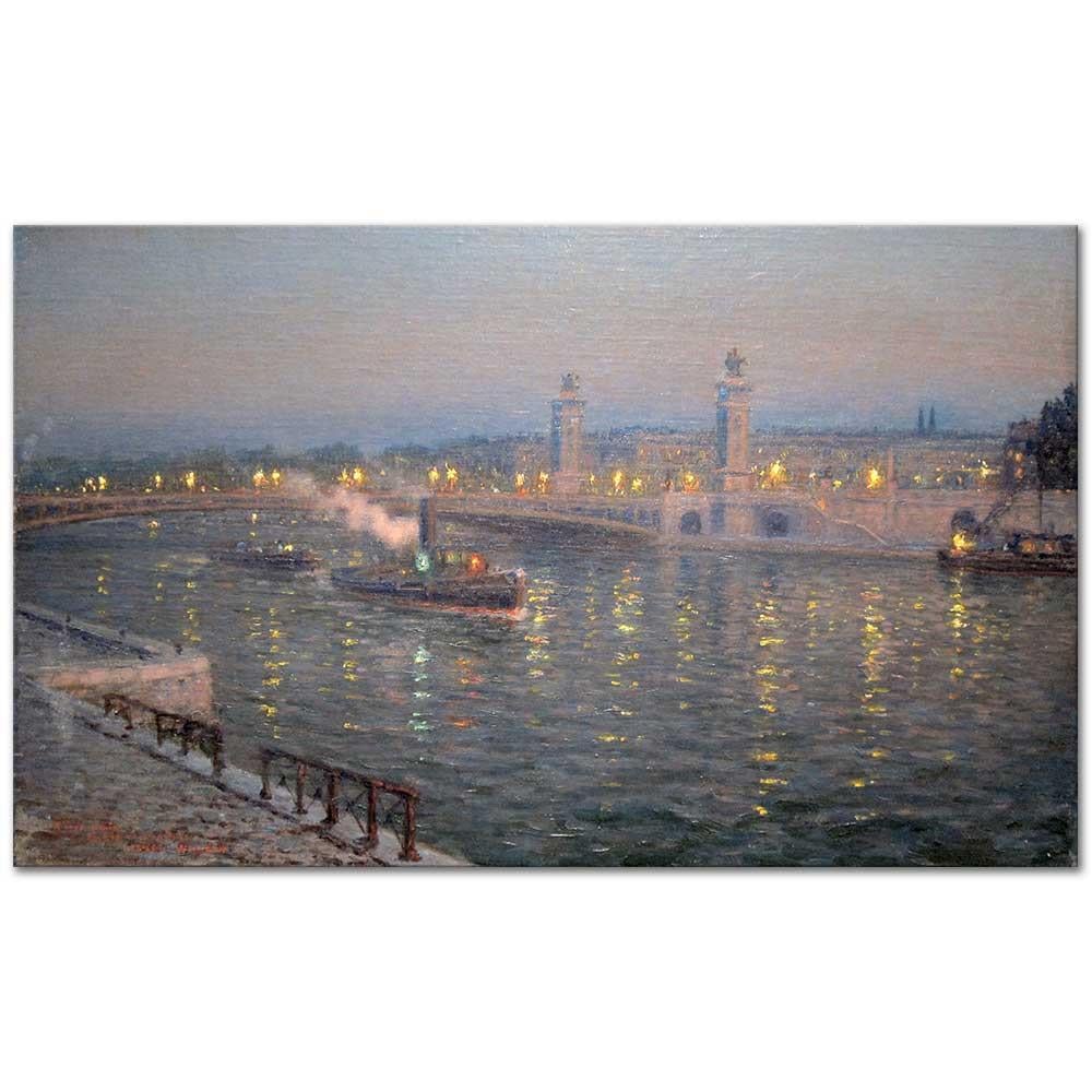 Lionel Walden Üçüncü Alexander Köprüsü Paris Kanvas Tablo