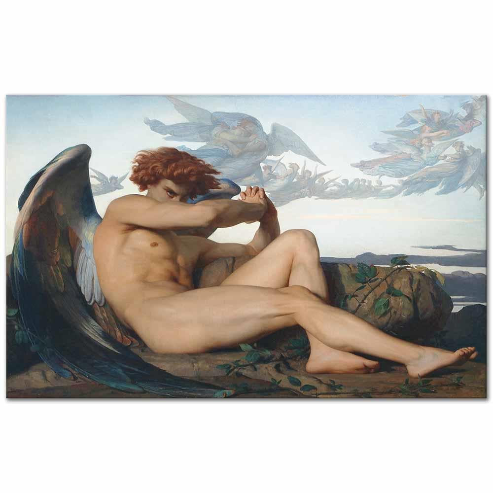 Alexandre Cabanel Düşen Melek Kanvas Tablo