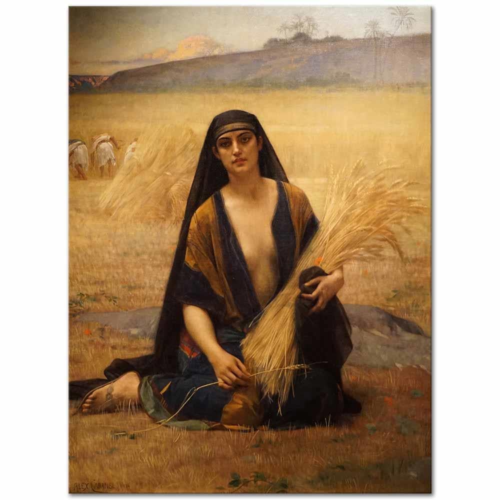 Alexandre Cabanel Ruth Glanant Kanvas Tablo